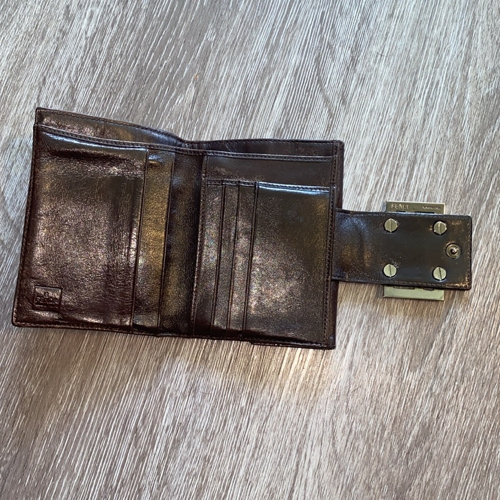 Fendi Brown Zucca Monogram Vintage Wallet - Picture 14 of 16